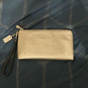 Coach Leather Wristlet